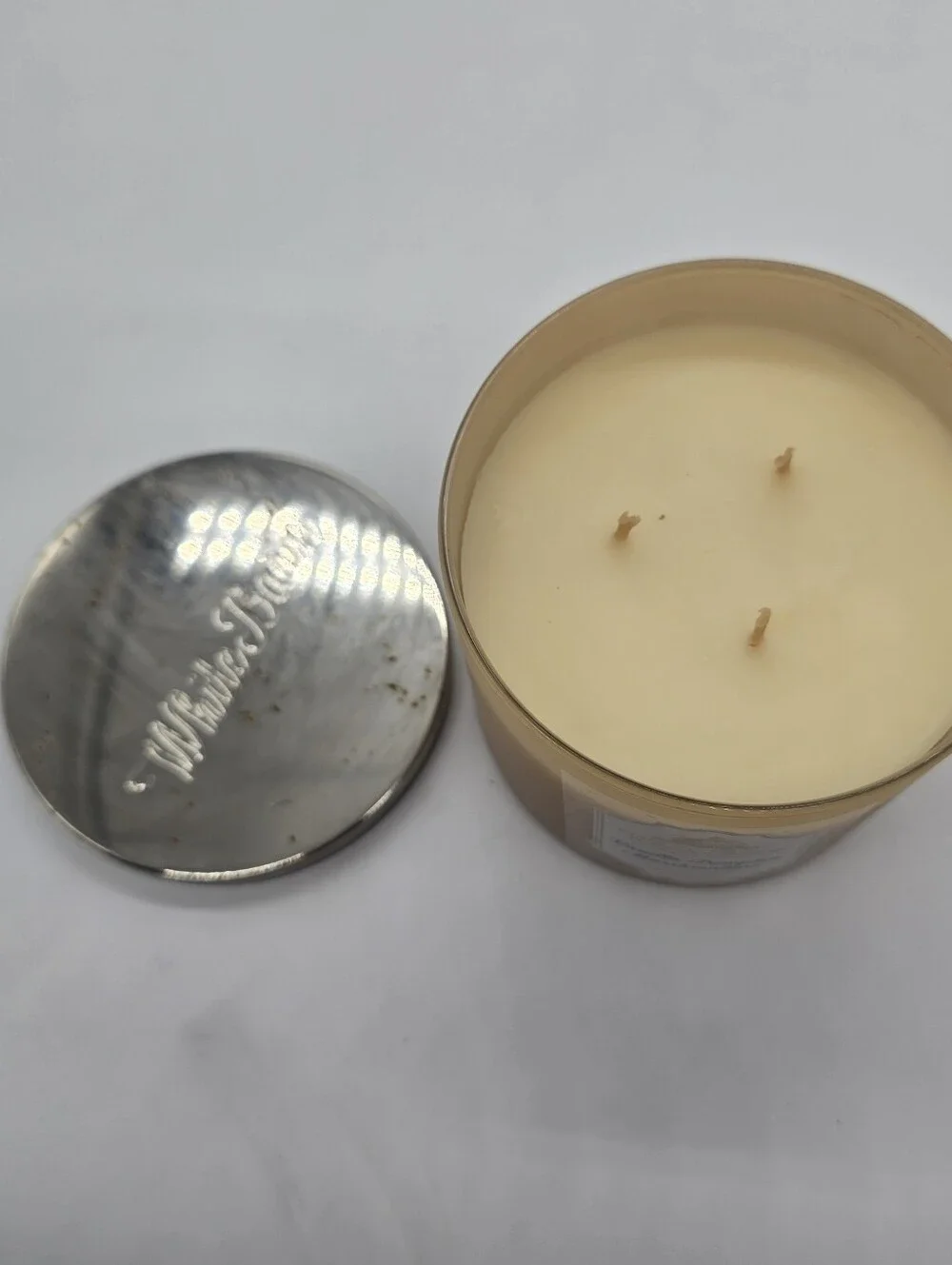 1 Bath & Body Works Vanilla Pumpkin Marshmallow Large 3-Wick Candle 14.5 oz - Picture 2 of 3